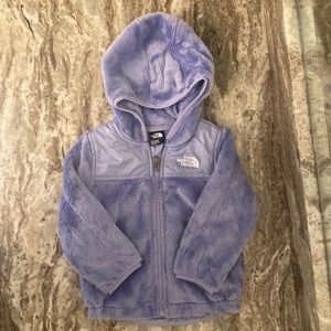 North Face Fleece Oso hooded Jacket 12-18 Months; Smoke Free Pet Free Home